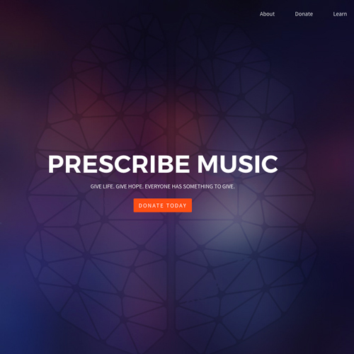 Music and Memory Prescribe Music Ad campaign